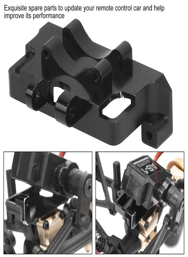 DAUERHAFT Aluminum Alloy Steering Servo Bracket for Axial SCX24 90081AXI00002 124 RC Car, Small Lightweight Wear Durable - Image 5
