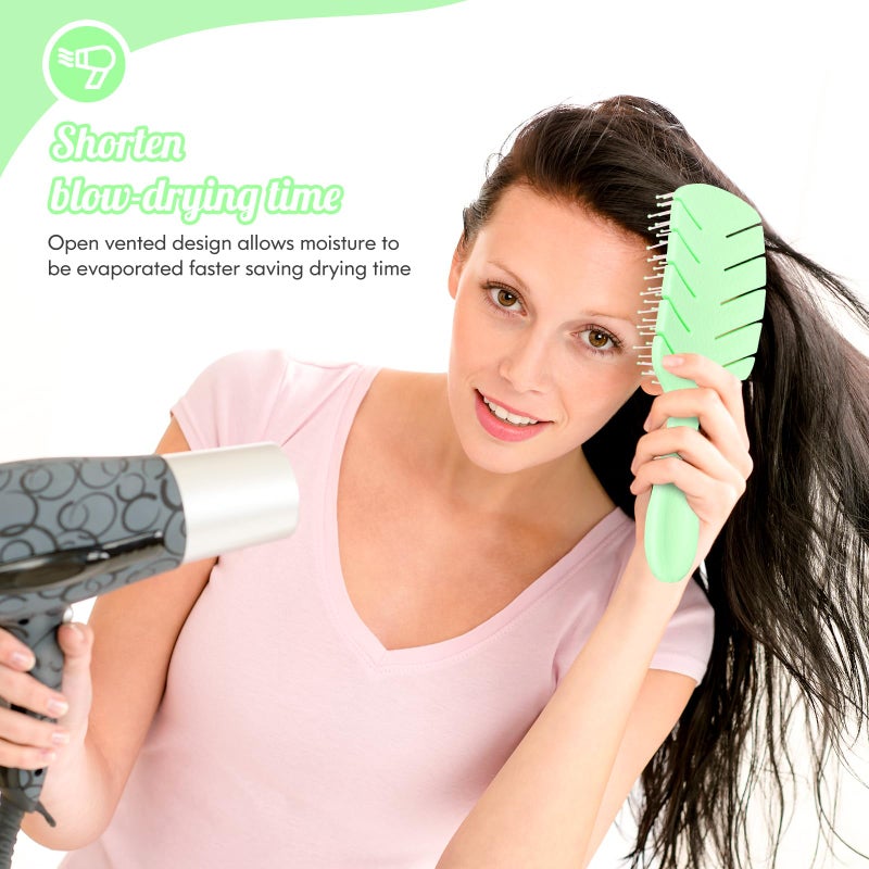 Sofmild Valentine's Day Gifts for Her Hair Brush for Women Girlfriend Wife Detangling Brush for Curly Thick Wet Dry Hair Easily No Pulling - Image 4