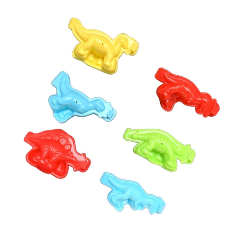 12 Pcs Dinosaur Molds For Kids Creative Play Set Random Colors And Patterns - Image 2