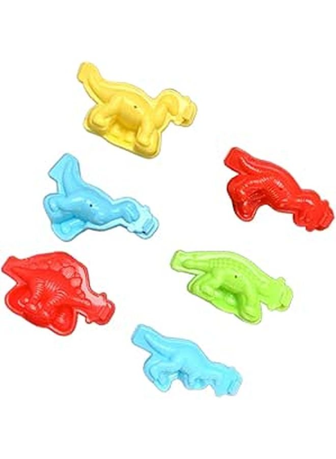 12 Pcs Dinosaur Molds For Kids Creative Play Set Random Colors And Patterns - Image 1