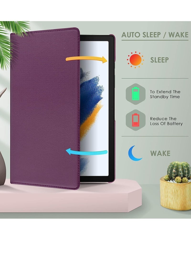 ELTRAZONE Case Compatible with Galaxy Tab A8 10.5" Case (SM-X200/X205/X207), Galaxy Tab A8 Case 10.5 inch,Auto Sleep/Wake 360° Rotating Stand Folio Leather Case for Tab A8 2022 - Image 5