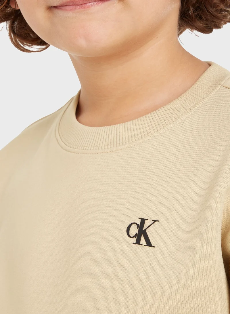 Calvin Klein Jeans Youth Color Block Sweatshirt & Sweatpants Set