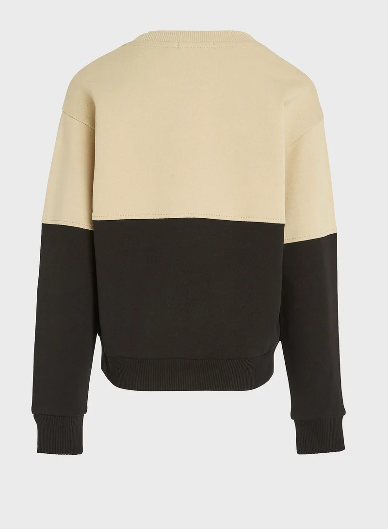 Calvin Klein Jeans Youth Color Block Sweatshirt & Sweatpants Set