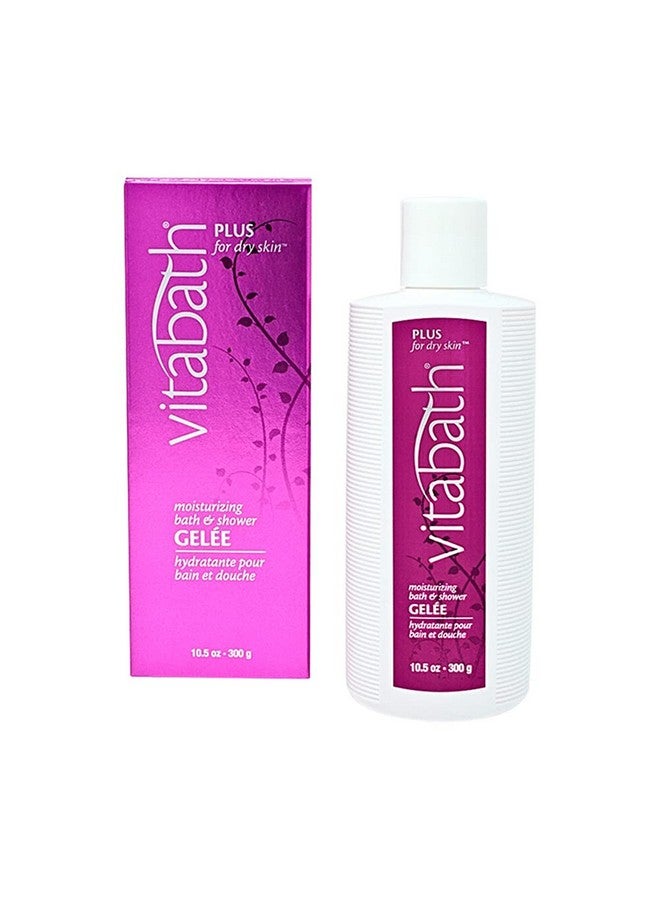 Vitabath Plus For Dry Skin Moisturizing Bath & Shower Gel Wash Nourishing Replenishing Oils Deeply Hydrate & Soothe Drynessbody Cleanser Skin Restore & Foaming Gelee10.5 Oz - Image 1