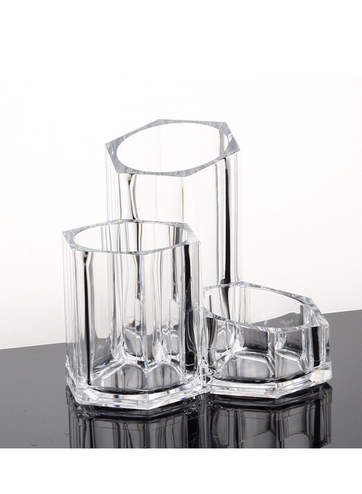 Cosmetic Organizer, Makeup Brush Collection Clear Acrylic, Eyebrow Pencil and Lipstick Storage, Pen Holder - Image 5