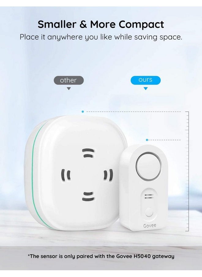 Govee Govee Water Leak Detectors 2 Pack, 100dB Adjustable Audio Alarm Sensor, Sensitive Leak and Drip Alert, for Kitchen Bathroom Basement (Cannot Connect to Wi-Fi Directly)  - Image 2