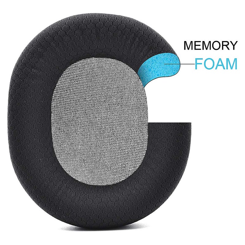 defean Arctis 3/5 / 7/9 Replacement Black Fabric Ear Pads Cushion Compatible with SteelSeries Arctis 3 / Arctis 5 / Arctis 7 Arctis 9 / Arctis 1 / Arctis pro Lossless Wireless Gaming Headset Headphone - Image 3