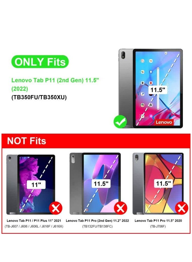 لينوفو العلامة P11 ( الجيل الثاني ) 11.5 بوصة الهاتف المحمول حالة 2022 tb350fu / tb350xu فوليو حماية الأكمام ، لينوفو P11 الجيل الثاني من الكمبيوتر اللوحي ، التلقائي مع النوم / الاستيقاظ - Image 2