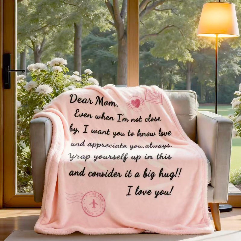 Geniospin Throw Blanket For Mom Birthday Gifts From Daughter Son  Dear Mom Blanket For Christmas  Super Soft Flannel Throw Blanket For Couch Bed Sofa  Warm And Cozy - Image 5