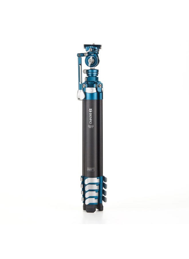 BENRO CyanBird Carbon Fiber 5 Section Tripod w/FS20PRO 2 in 1 Head (TCBC15FS20PROC)  - Image 2