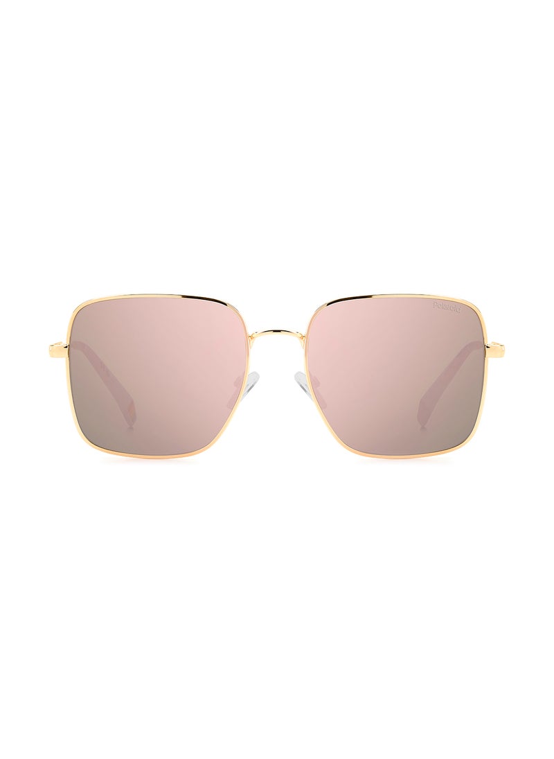 Polaroid - Women's Polarized Square Sunglasses - Pld 6194/S/X Gold Millimeter - Lens Size: 56 Mm - Image 1