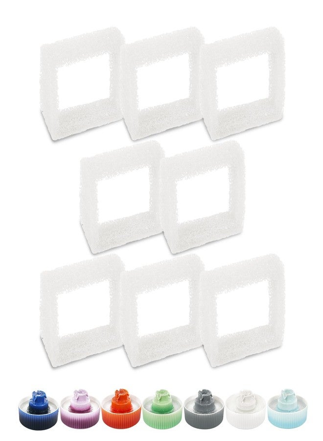 Kenepet Cat Fountain Replacement Sponge Filters for 2.1L/71oz Ceramic Cat Water Fountain, Pack of 8 - Image 1