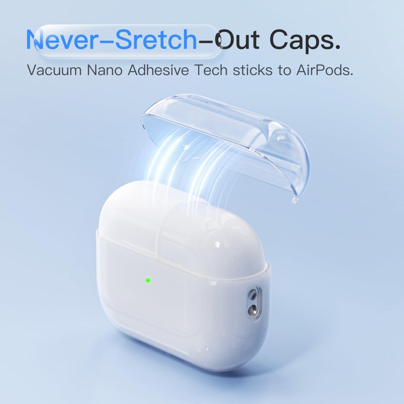 DamonLight Case for AirPods Pro 3 Never-Sretch-Out DamonLight Shock-Proof Protective Semi Hard Silicone Case Compatible with Apple Airpods Pro 3rd Generation (White) - Image 3