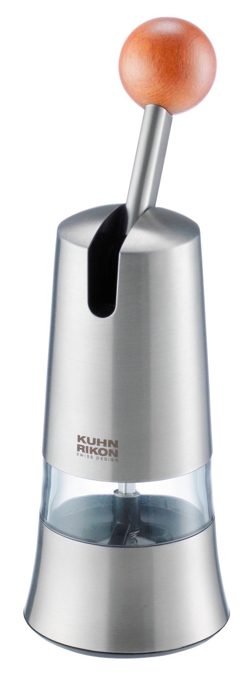 Kuhn Rikon Epicurean Adjustable Ratchet Grinder with Ceramic Mechanism for Salt Pepper and Spices 85 x 275 inches Stainless Steel