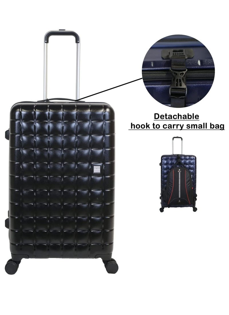 Track Suitcase Luggage set with Laptop Compartment - Hard Side Lightweight Travel Luggage set of 3 Trolley With Spinner Wheels & Lock(21,24,29)  - Image 2