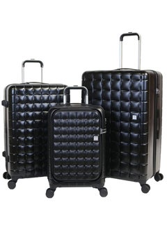 Track Suitcase Luggage set with Laptop Compartment - Hard Side Lightweight Travel Luggage set of 3 Trolley With Spinner Wheels & Lock(21,24,29)  - Image 1