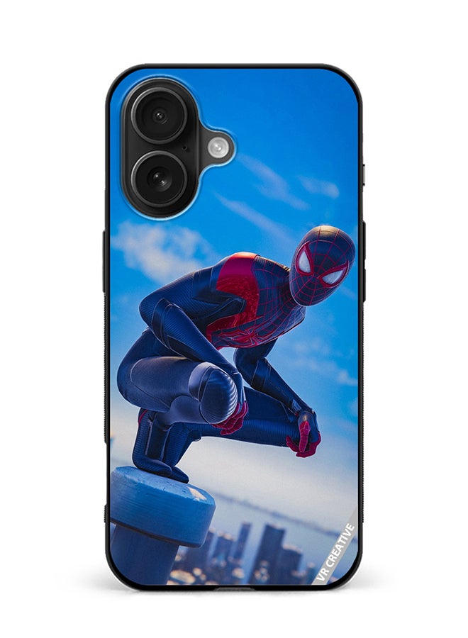 VR CREATIVE Protective Case Cover For Apple iPhone 16 Spiderman Design Multicolour