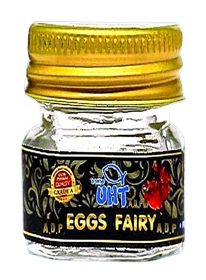 A.D.P. UTH Fish Food Fresh Eggs Fairy Shrimp (250000+Egg) 3 g. Best Tropical Fish Food Grow Faster & Color Enhancer Slow Sinking Like Pellets High Protein 64% for All Small Baby Fry Newborn Fish Feed - Image 1