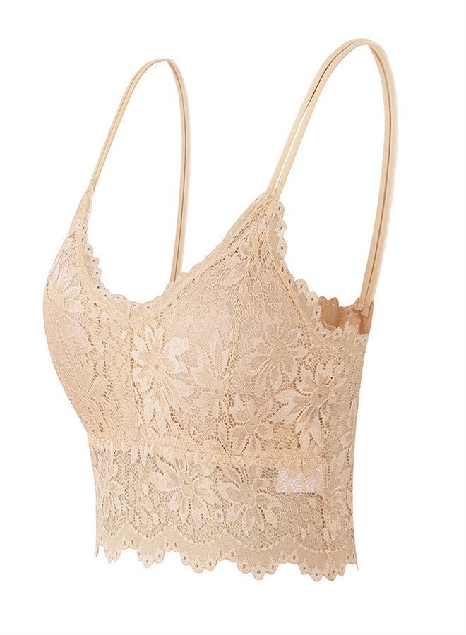 Loquat Women's Lace Back Camisole Underwear Skin Colour  - Image 1