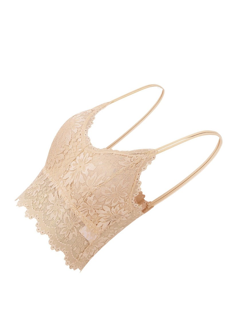 Loquat Women's Lace Back Camisole Underwear Skin Colour  - Image 2