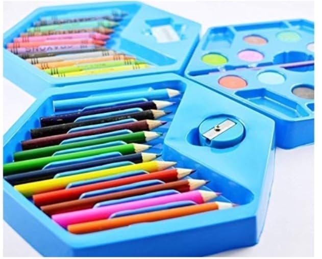 Manos مجموعة مانوس 46 قطعة من الأقلام الملونة والألوان المائية وأقلام الرسم للأطفال أفضل الهدايا (قد يختلف الطباعة، عبوة من 1) - Image 5