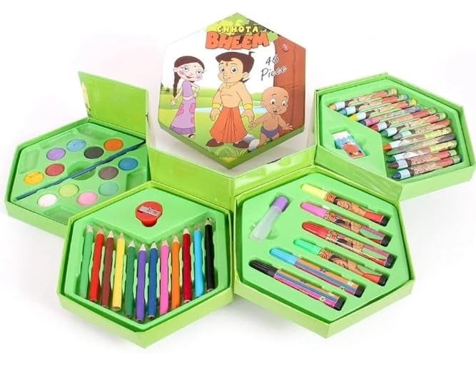 Manos مجموعة مانوس 46 قطعة من الأقلام الملونة والألوان المائية وأقلام الرسم للأطفال أفضل الهدايا (قد يختلف الطباعة، عبوة من 1) - Image 4