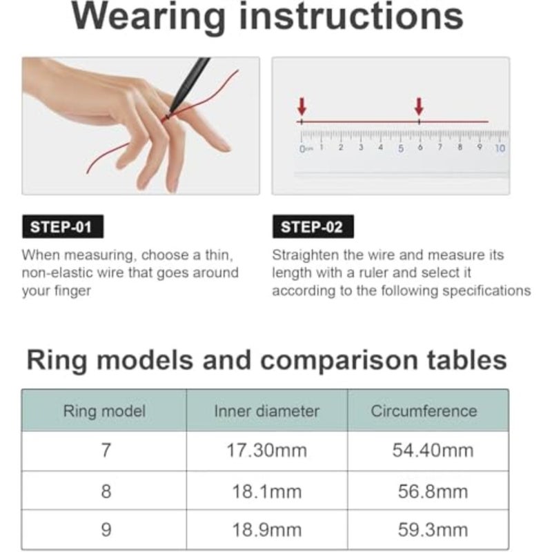 Smart ring for health monitoring during sleep and daily activity, titanium alloy, black, IP68 waterproof with heart rate, blood pressure, oxygen, cycle, and step tracking for iOS and Android - Image 3