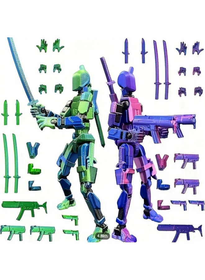 3D Printed Multi-Joint Articulated Dolls Special Forces Series Collectible Toys Adult Plastic Assembled Models-Color:Black  - Image 3