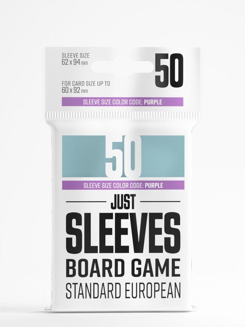 Gamegenic | Just Sleeves - Standard European (50 Sleeves) | Board Game Accessory - Image 1