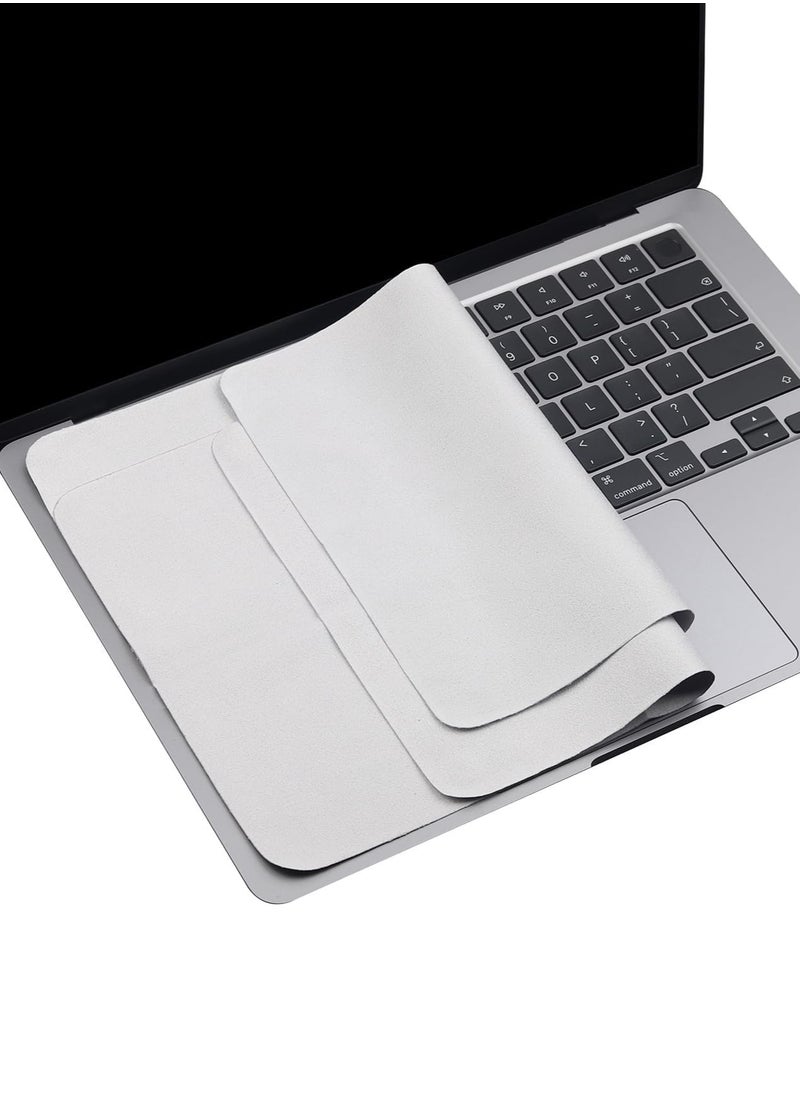 Generic - 2-pack microfiber lined cleaning cloth with screen keyboard anti-fingerprint protection, suitable for cleaning computer, laptop, tablet, mobile phone, camera and other digital product screens, glasses, jewelry, etc. - Image 1