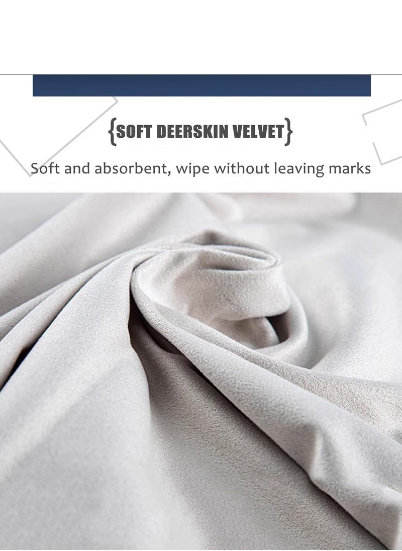 Generic - 2-pack microfiber lined cleaning cloth with screen keyboard anti-fingerprint protection, suitable for cleaning computer, laptop, tablet, mobile phone, camera and other digital product screens, glasses, jewelry, etc. - Image 1