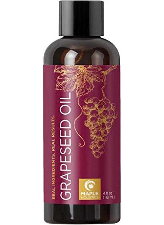Maple Holistics - Pure Grapeseed Oil For Skin Care Cold Pressed Grape Seed Oil Liquid For Skin With Moisturizing Carrier Oil For Essential Oils Mixing Natural Vitamin E Anti Aging Body Oil For Dry Skin And Hair - Image 1