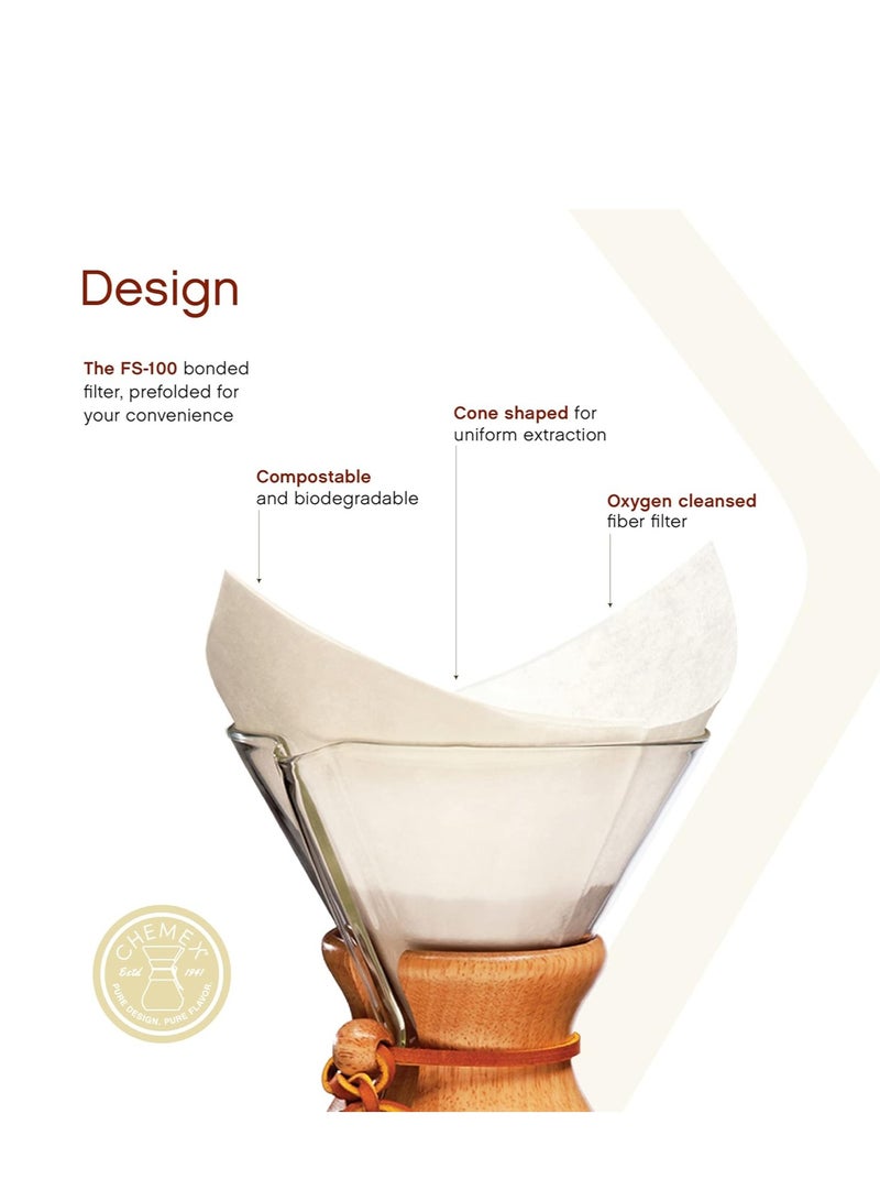 كيميكس كيمكس فلاتر قهوة ورقية مقاس 6 أكواب - Image 4