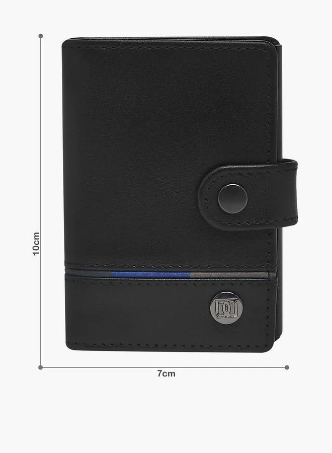 DUCHINI Men Bi-Fold Leather Automatic Card Holder