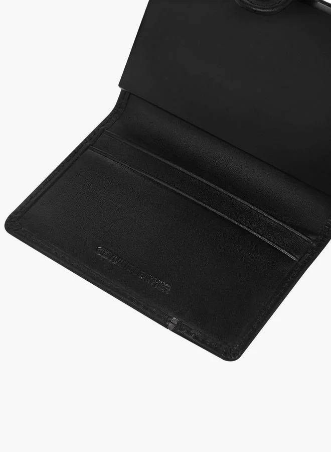 DUCHINI BLACK Men Bi-Fold Leather Automatic Card Holder for Men | Best Price UAE