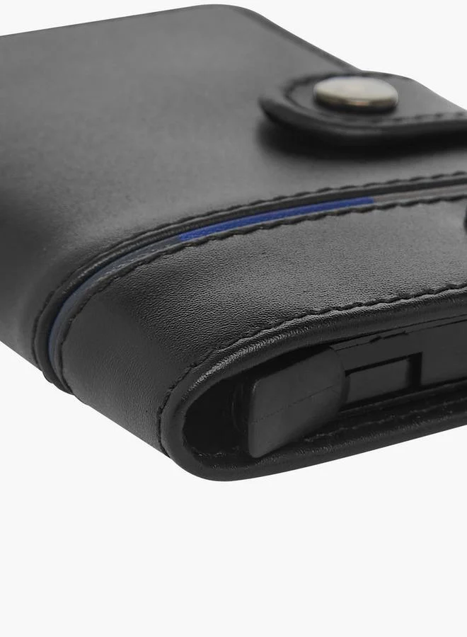 DUCHINI BLACK Men Bi-Fold Leather Automatic Card Holder for Men | Best Price UAE