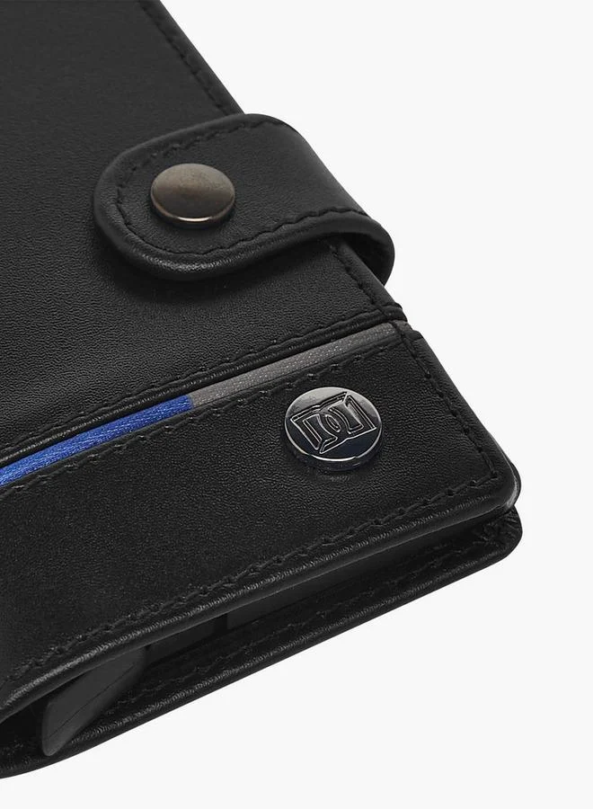 DUCHINI BLACK Men Bi-Fold Leather Automatic Card Holder for Men | Best Price UAE