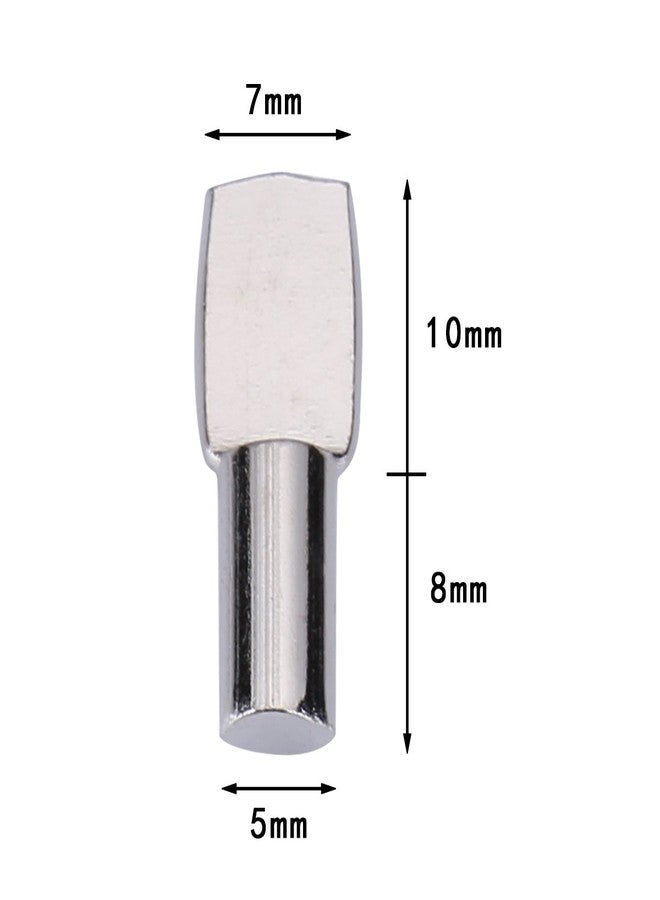 Tbestmax 120 Packs Shelf Pins, 5mm Shelf Support Pegs Spoon Shape Cabinet Furniture Tbestmax - Image 2