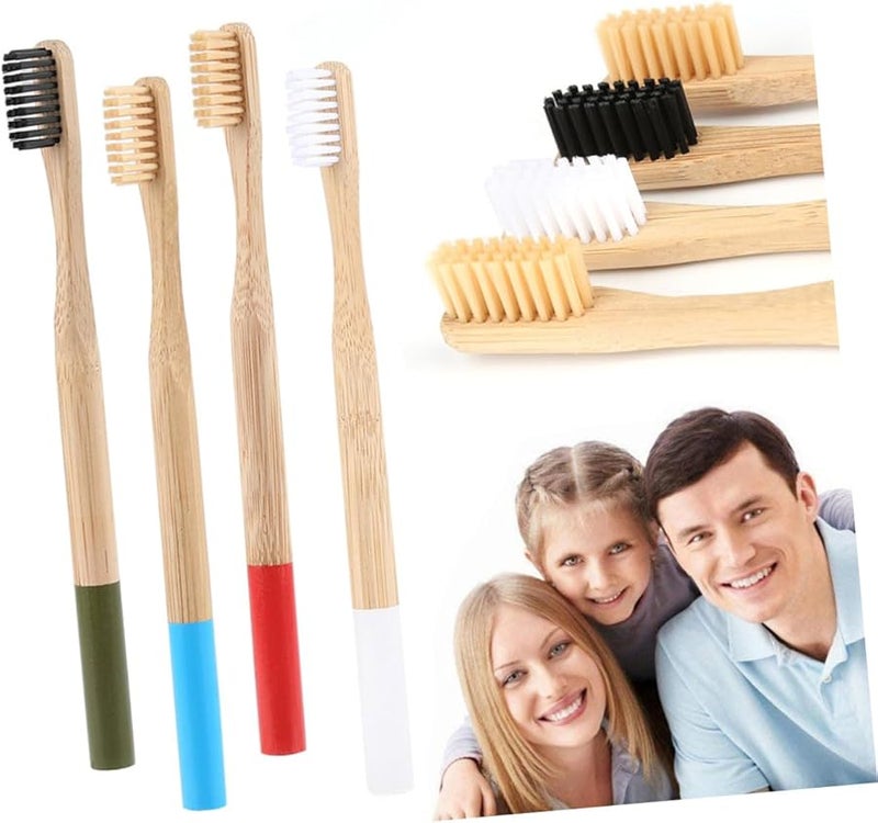 فرشاة أسنان للكبار بشعيرات ناعمة مع مقابض متينة للاستخدام المنزلي والسفر في الهواء الطلق - Image 4