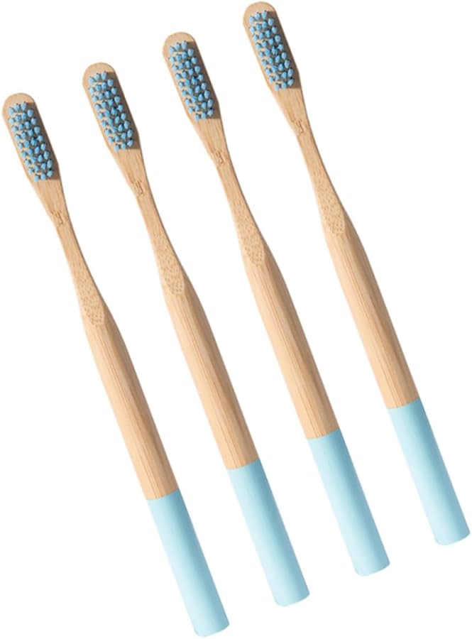 فرشاة أسنان للكبار بشعيرات ناعمة مع مقابض متينة للاستخدام المنزلي والسفر في الهواء الطلق - Image 1