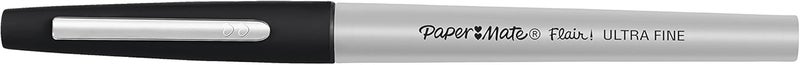 Paper Mate Flair Felt Tip Pens, Ultra Fine Point (0.4mm), Black, 12 Count - Image 2