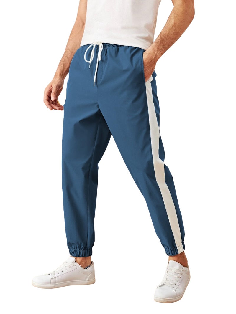 Lymio Track Pant for Men || Regular Fit || Track Pants || Full Elastic Jogger Track Pant (TP-04-NavyBlue-M) - Image 5