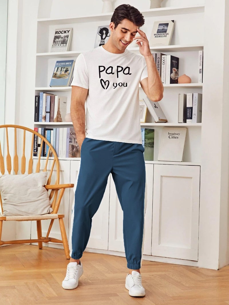 Lymio Track Pant for Men || Regular Fit || Track Pants || Full Elastic Jogger Track Pant (TP-04-NavyBlue-M) - Image 3