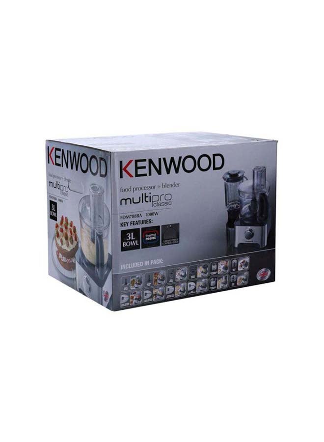 كينوود محضر طعام مزود بعدد 36 وظيفة 3 L 1000 W FDM788 فضي - Image 3