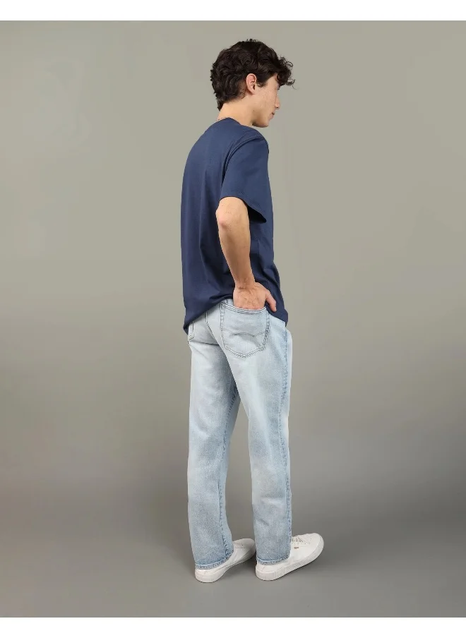 امريكان ايجل Light Wash Straight Fit Jeans