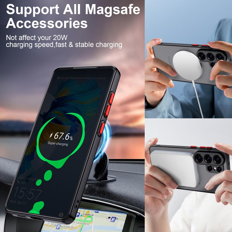 WATACHE Case for Samsung Galaxy S26 Ultra Case Shockproof Heavy Duty S26 Ultra Protective Cover for Galaxy S26 Ultra 5G 2026 - Black - Image 5
