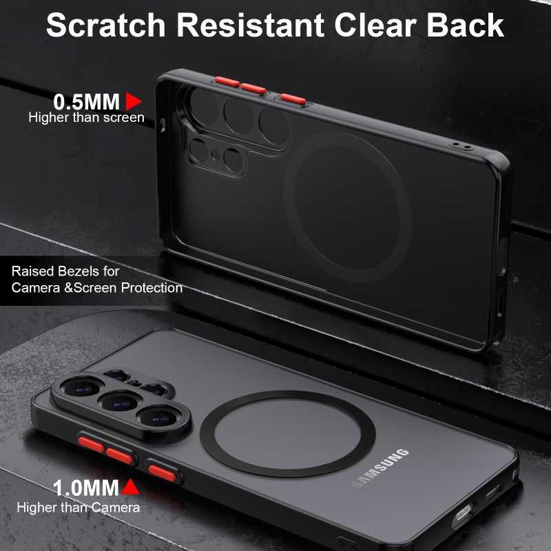 WATACHE Case for Samsung Galaxy S26 Ultra Case Shockproof Heavy Duty S26 Ultra Protective Cover for Galaxy S26 Ultra 5G 2026 - Black - Image 4