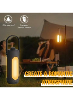 Multi Functional Outdoor Folding Camping Lamp Large Capacity Lighting Emergency Portable USB Charging Hanging Tent Lamp Weather Resistance Adjustable Brightness Modes