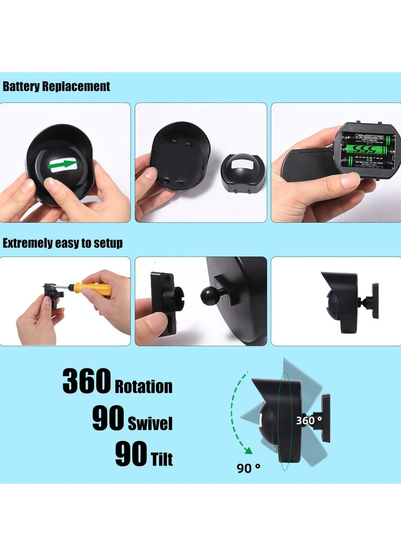 SYOSI - Driveway Alarm 328FT Long Range Wireless Driveway Alarm Weatherproof Outdoor Motion Sensor Detector Security Alert Protect Outdoor Indoor Property 1 Receiver and 2 Sensors-38 Chimes - Image 1