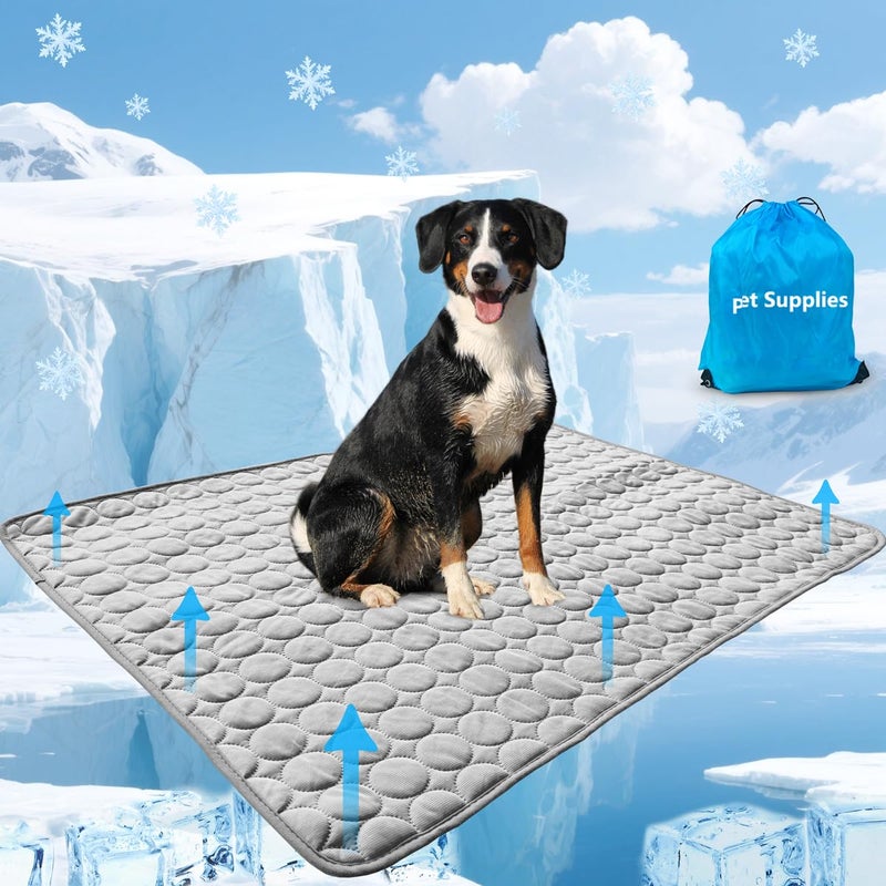 NXDZI Dog Cooling Mat for Dogs Pet Cooling Pad Bed for Dog Easy Washable for All Types of Pets and Perfect for Both Indoor and Outdoor Use Including Car Seats 59 x 40 - Image 2